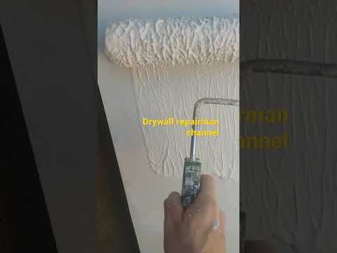 How to texture drywall - Paint roller texture - DIY stipple drywall texture drywall repairman