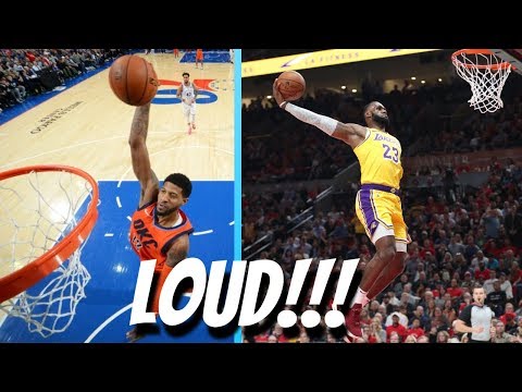 NBA LOUDEST Dunks! (2018-2019)