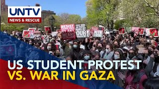 Mga estudyante sa mga kolehiyo at unibersidad sa Estados Unidos, nagprotesta laban sa giyera sa Gaza