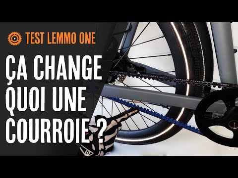 Test d'un vélo à courroie et assistance électrique le LEMMO ONE
