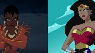 Wonder Woman Vs Vixen Justice League Unlimited