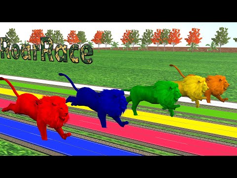 Paint Lion Race Challenge, Lion Racing Game | Roar Race