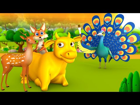 Magical Golden Cow Hindi Story - जादुई सोने की गाय हिन्दी कहानी | 3D Animated Kids