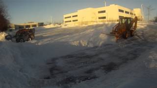 preview picture of video 'Skid Steer and Loader Plowing Snow- Kitchener/Waterloo'