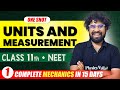 UNITS AND MEASUREMENT Complete Chapter In One Video Concepts PYQs Class 11 NEET