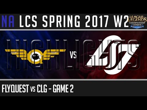 FLY vs CLG Highlights Game 2 - NA LCS W2D1 Spring 2017 - FlyQuest vs CLG G2
