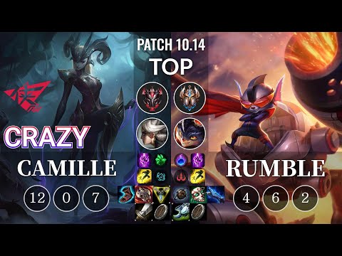 RW Crazy Camille vs Rumble Top - KR Patch 10.14