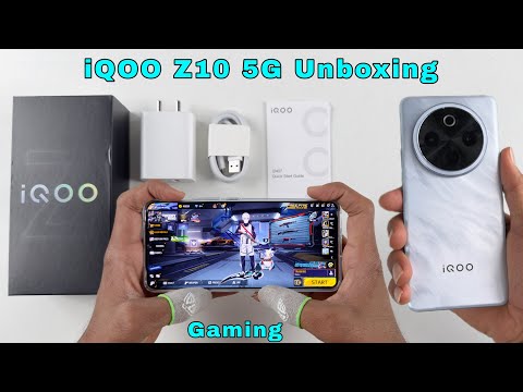 Thumbnail for IQOO Z10 5G unboxing and gaming test, 7300 mAh battery, snapdragon 7s gen 3 CPU