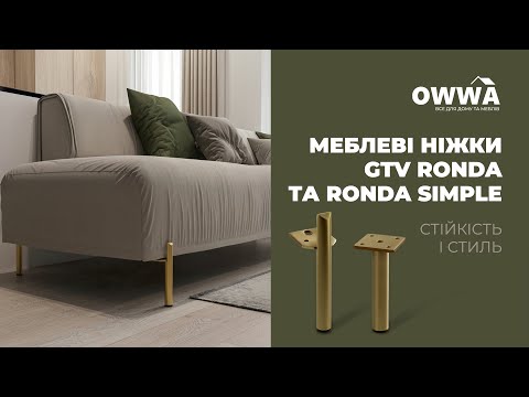 Ножка GTV RONDA H-180 золото
