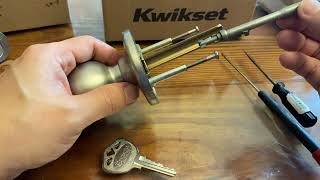 Rekeying a kwikset doorknob lock without the original key - Easy that anyone can do it.