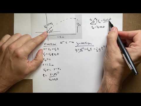 Projectile Motion: Where will this ball hit a vertical wall?