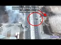 Footage Of A Ukrainian Soldiers Ambusing Russian Convoy Tanks