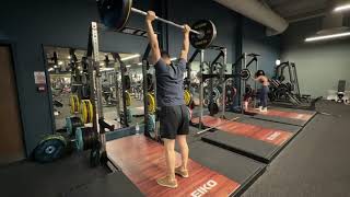 【筋トレ】クリーン&ジャーク92.5kg【イギリス在住日本人】Tom (51 y/o) Clean & Front Squat & Jerk (Stoßen | Epaulé Jeté) 92.5kg