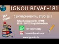 IGNOU BEVAE 181 Solved Assignment 2020 2021 FREE IGNOU BAG BEVAE 181 IGNOU TV
