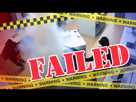 Caught on CCTV: 6 Robbers vs Smoke Screen Security