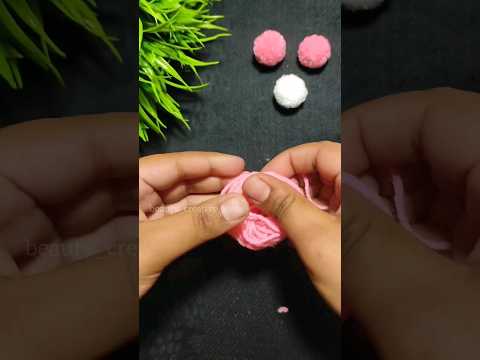 #short | woolen ball making | #woolenflower #woolencraft #diyflower #diycrafts