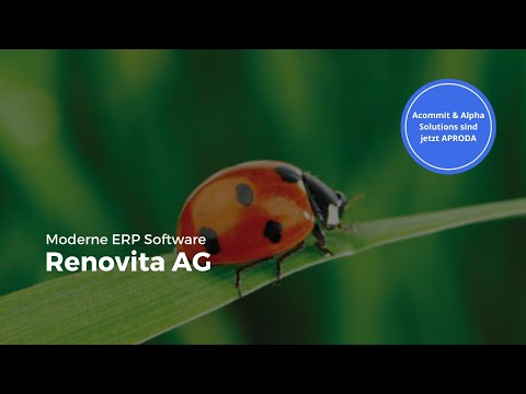 ERP-Software Microsoft Dynamics NAV bei der Renovita AG