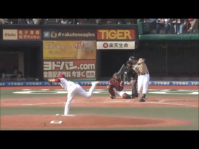 【4回表】ファイターズ・レアード 超特大の3号同点ホームラン!! 2015/4/18 E-F