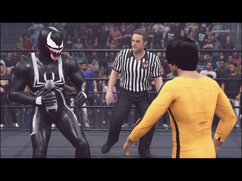 WWE 2K22 - Agent Venom vs. Bruce Lee - Dragon Fights 🔥🐲