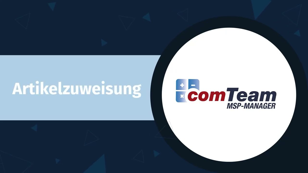Artikelzuweisung