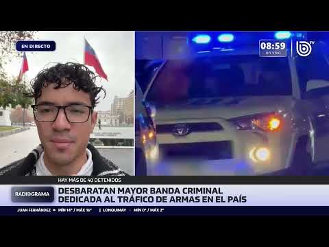 Desbaratan mayor banda criminal de tráfico de armas en Chile: hay más de 40 detenidos