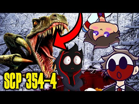 MINECRAFT SCP 354-4 DINOSAUR FROM THE RED POOL (IT WAS A DINOSAUR WHAT)