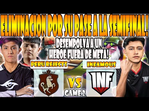 PERU REJECTS vs INFAMOUS BO3[GAME 2]ELIMINACION-PARKER, DARKMAGO VS LALATRONI-CCT SEASON 2:SA SERIES