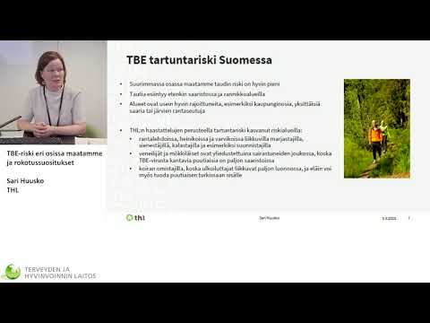 , title : 'TBE riski suomessa ja rokotussuositukset - Sari Huusko'