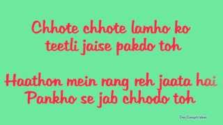 Jiya re (Lyrics HD) - Jab Tak Hai Jaan (2012) | Ft. Neeti Mohan Full Song