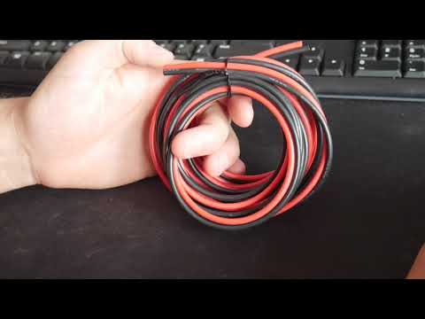 Red and black silicon wire 4 mm