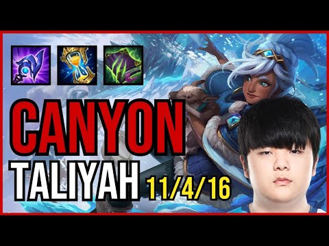 CANYON - TALIYAH vs. TARZAN - NIDALEE Jungle | KR MASTER | PATCH 11.2
