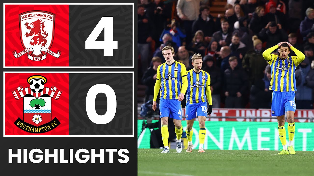 Middlesbrough vs Southampton Post-Match Highlights Season 2025/2026