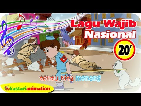 Lagu Wajib Nasional Indoneisa Raya 20 menit bersama Diva Animasi Anak | Kastari Animation Official