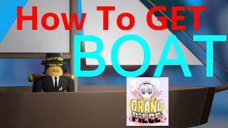 Grand Piece Online How to spawn and buy a Boat / Ship Roblox