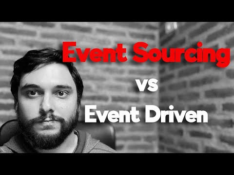 Event driven vs event sourcing