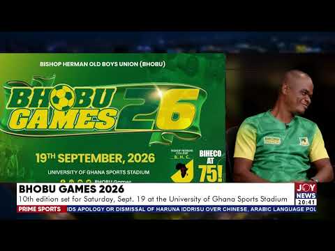 BHOBU Games 2026: 10th edition set for Saturday, Sept. 19 at the University of Ghana Sports Stadium