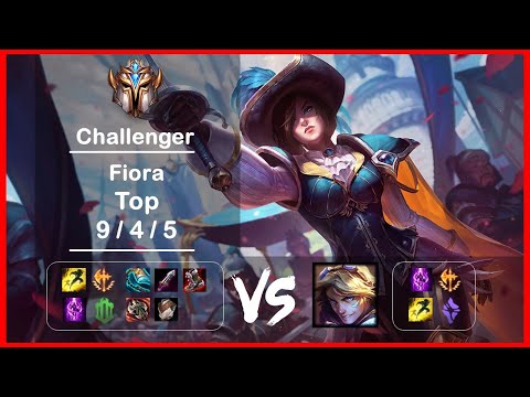 KR Challenger Replays Top Fiora vs Ezreal Ep.3710