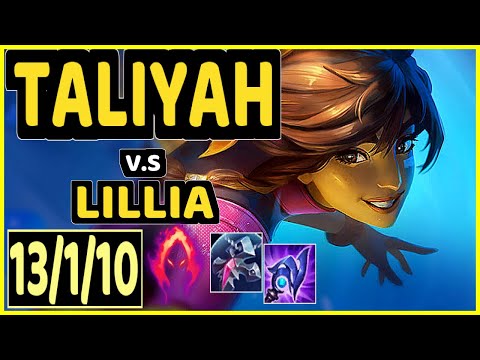 TALIYAH vs LILLIA - 13/1/10 KDA JUNGLE CHALLENGER GAMEPLAY - KR