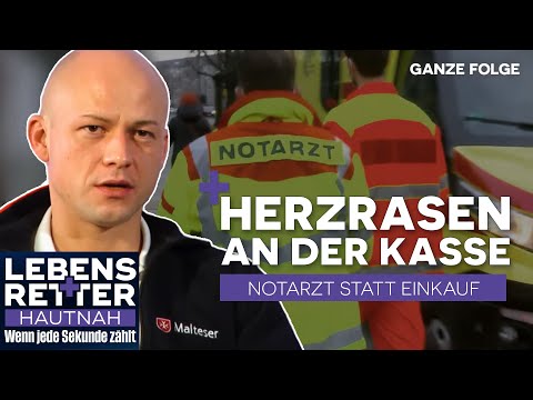 Kollaps im Supermarkt: Frau mit Herzrasen sorgt sich um ihren dementen Mann | Lebensretter hautnah