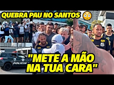 "CHORÃO VAI TOMA TAP% NA CARA DE MÃO ABERTA" NEYMAR TOMA INTIMADA NO QUEBRA PAU DA TORCIDA DO SANTOS
