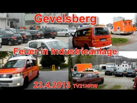 Gevelsberg Feuer in Industrieanlage 23.4.2013 TV21NRW HD Video