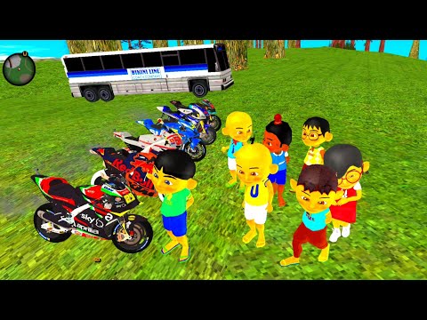 Upin dan ipin berkemah di hutan bawa Motor Sport Ketemu rombongan Pocong tengah Malam 😭 Dunia Oyya