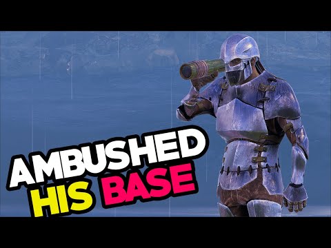 I Found An Enemy Building His Base In ARK