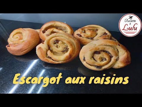 recette des escargots aux raisins - pains aux raisins