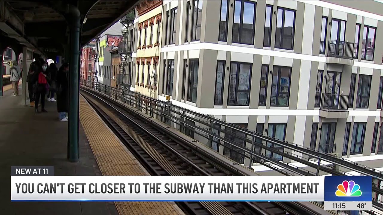 How close to the subway? Apartment just feet away from train tracks in Brooklyn | NBC New York