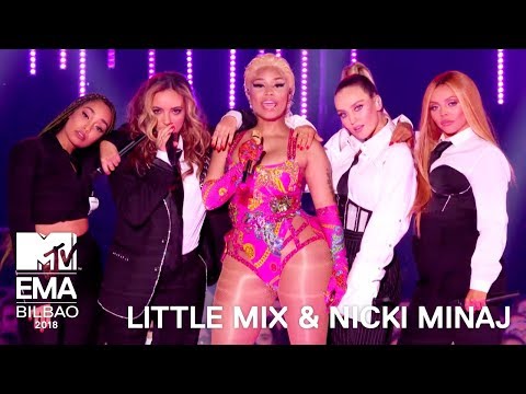 Little Mix & Nicki Minaj Perform 'Good Form / Woman Like Me' (Live Performance) | MTV EMA 2018