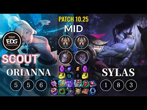 EDG Scout Orianna vs Sylas Mid - KR Patch 10.25