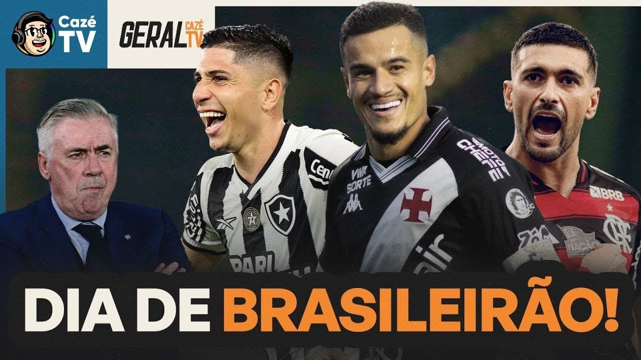 FLAMENGO EM BUSCA DA LIDERANÇA, BOTAFOGO X VASCO E CLIMÃO COM ANCELOTTI! | GERAL CAZÉTV