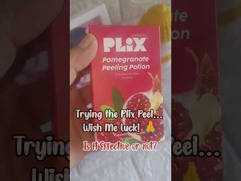😱 Trying  Plix Pomegranate Peeling Potion... 😱😱 #shorts #skincare