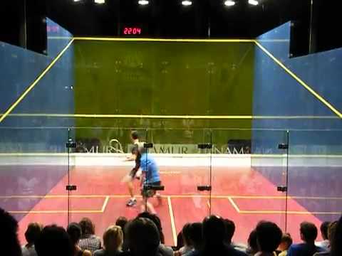 Legends of Squash 2012 Namur, Belgium   David Palmer vs  Simon Parke, Part 1 of 4   YouTube